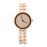 Helmi watch, small, wood