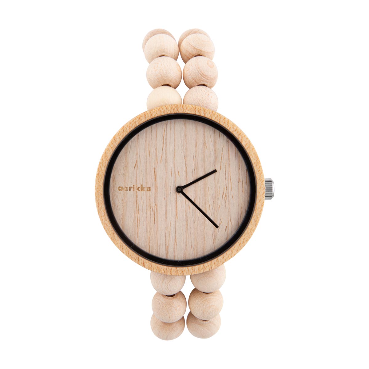Helmi watch, large, wood