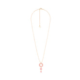 Irina pendant, pink and gold