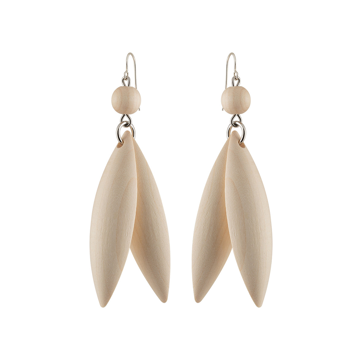 Jalava earrings, wood