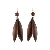 Jalava earrings, brown