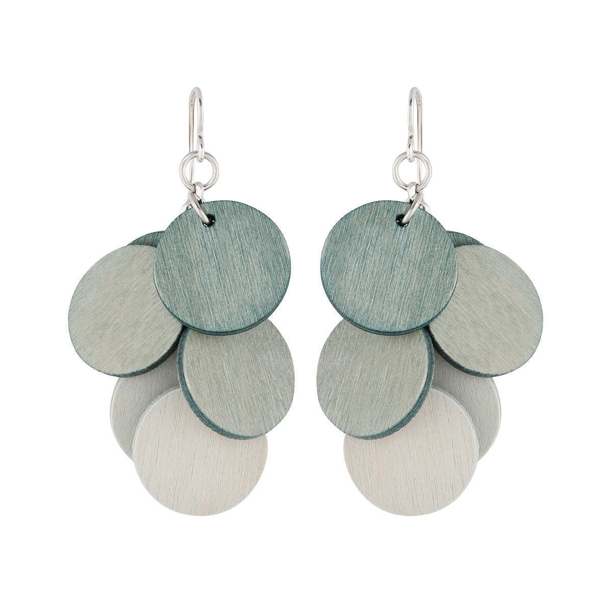 Juolukka earrings, shades of turquoise