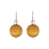 Karpalo earrings, dark yellow