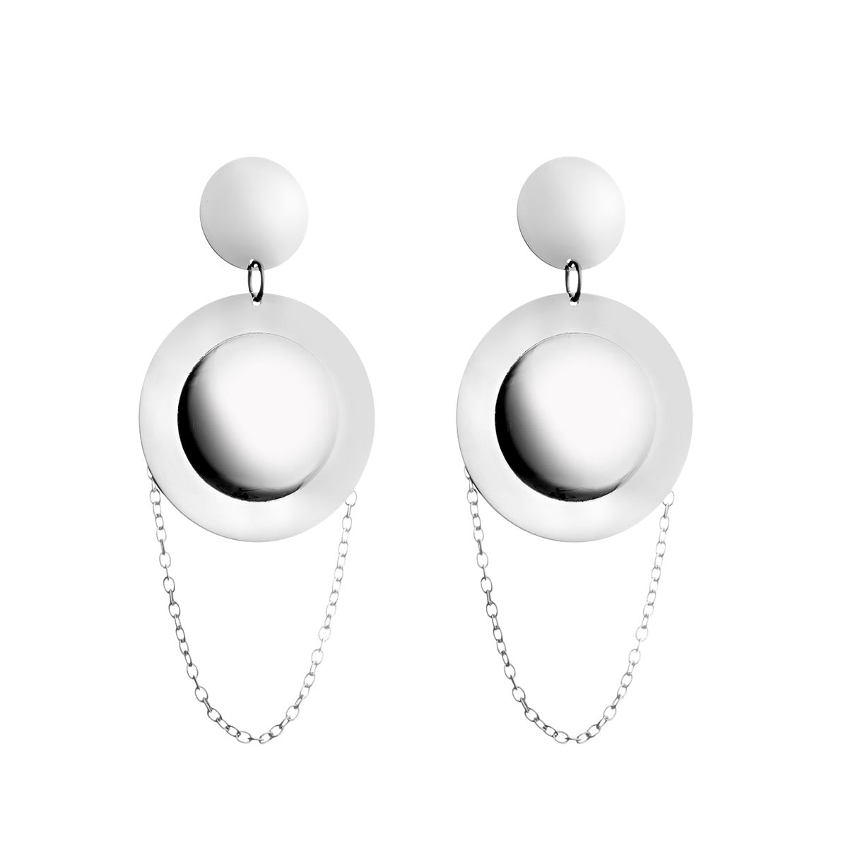Kokonainen earrings, silver