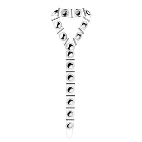Kokonainen neck tie, silver
