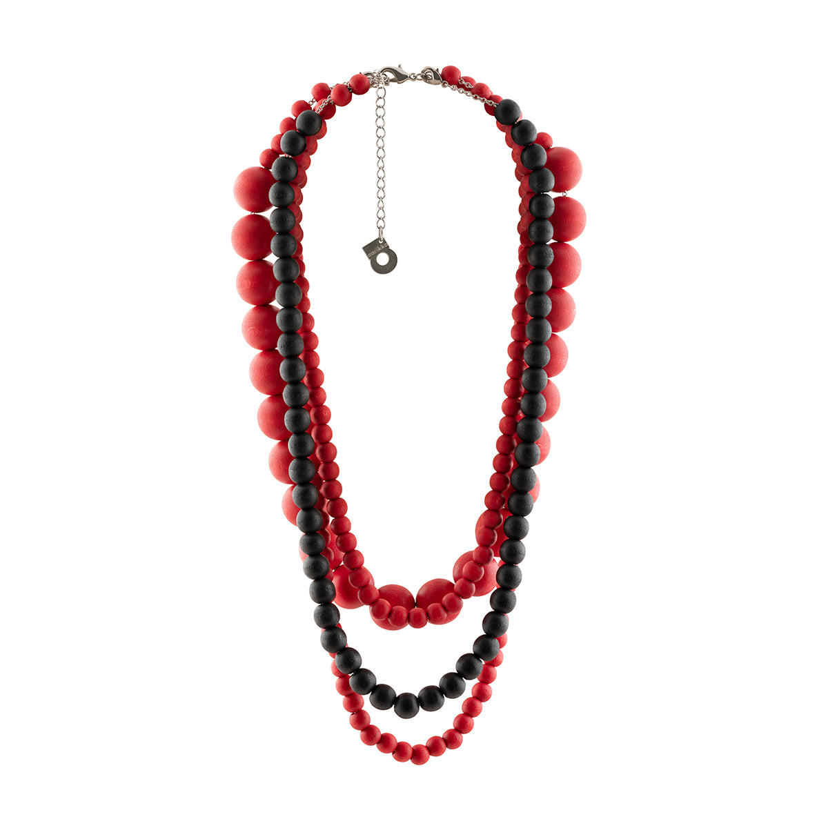 Lehto necklace, black and red