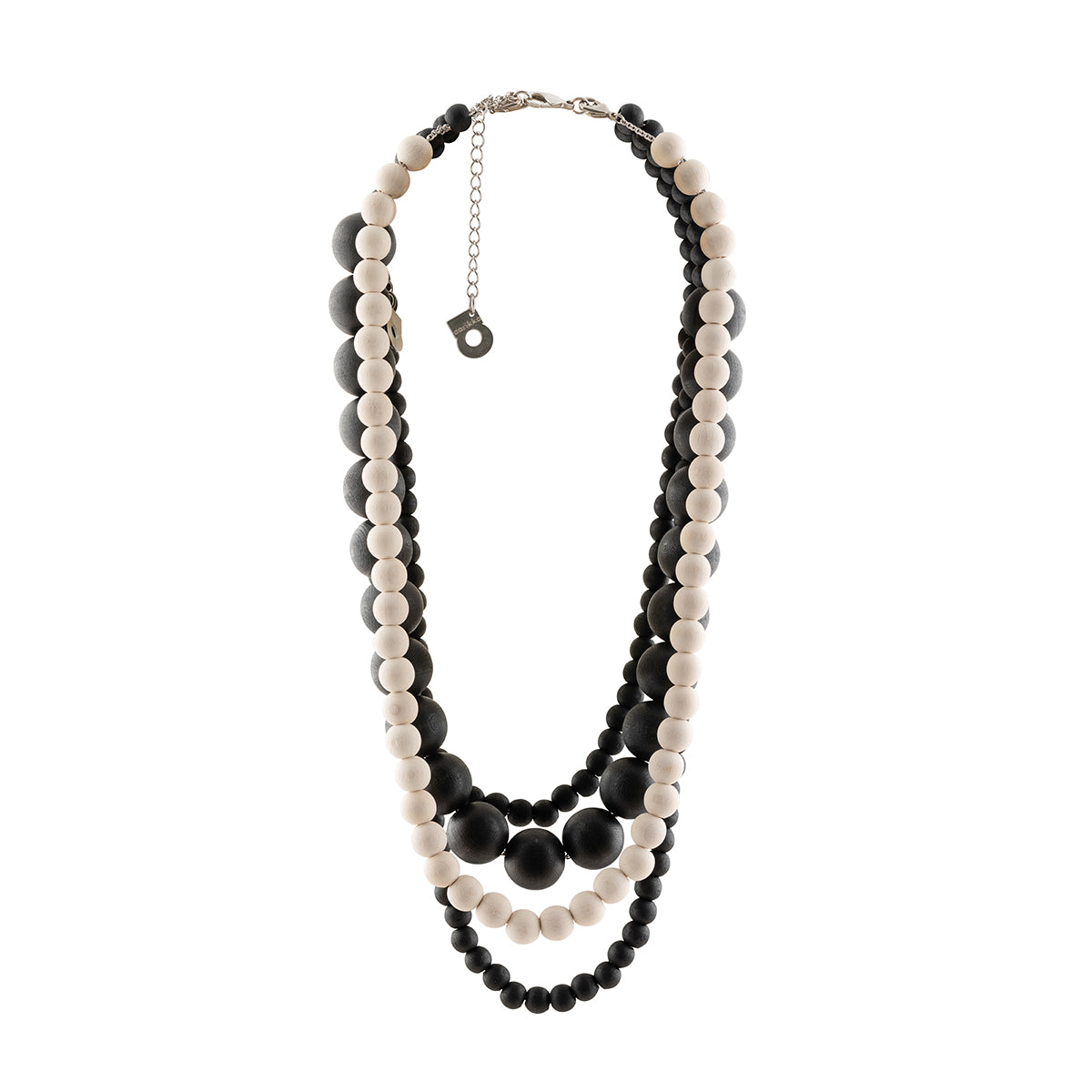 Lehto necklace, black and white