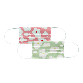 Lemmikki cloth face mask, 2 pcs, green-pink