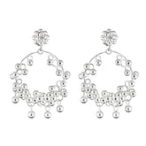 Mandartania earrings, silver