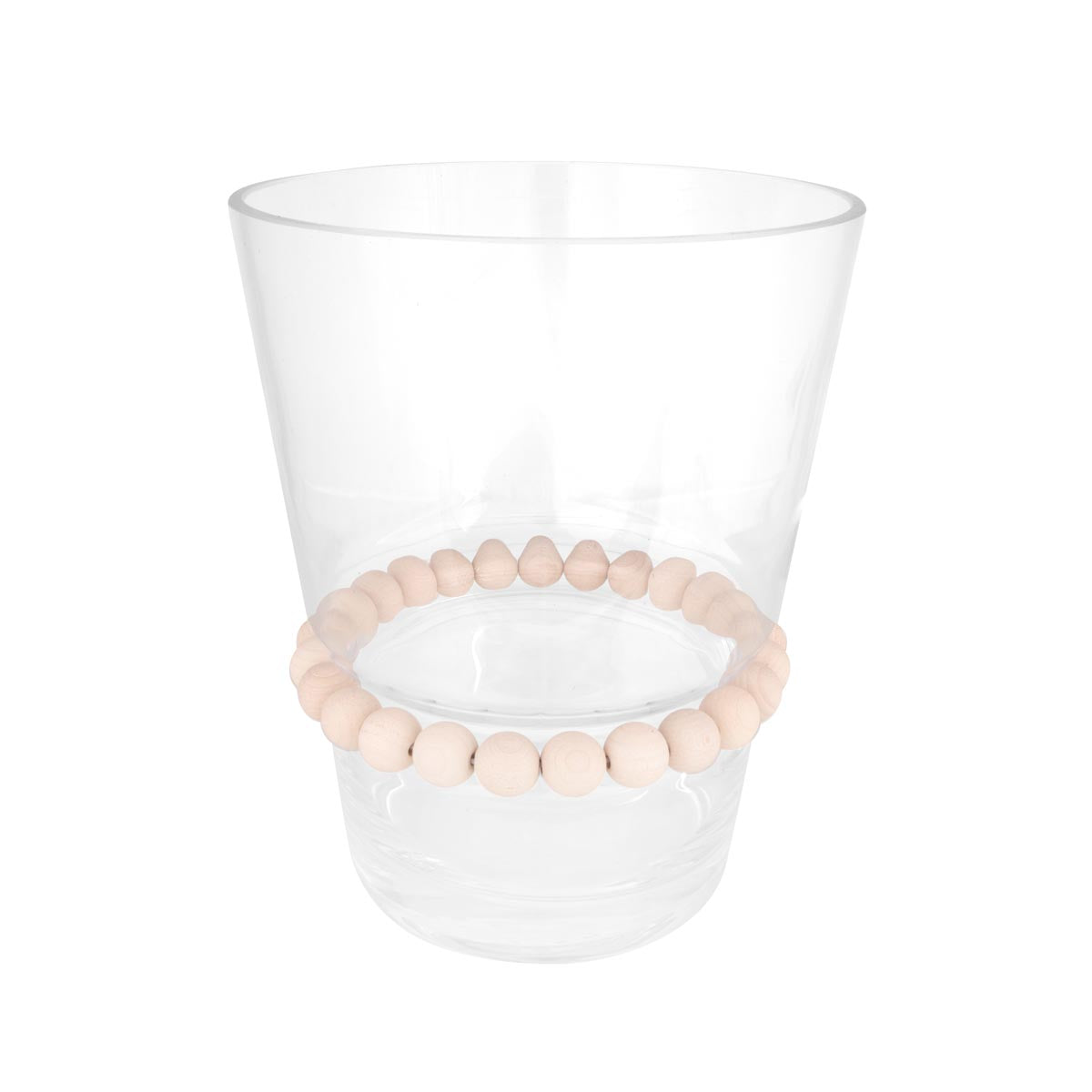 Nuppu glass vase, wide