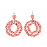 Orkidea earrings, watermelon red