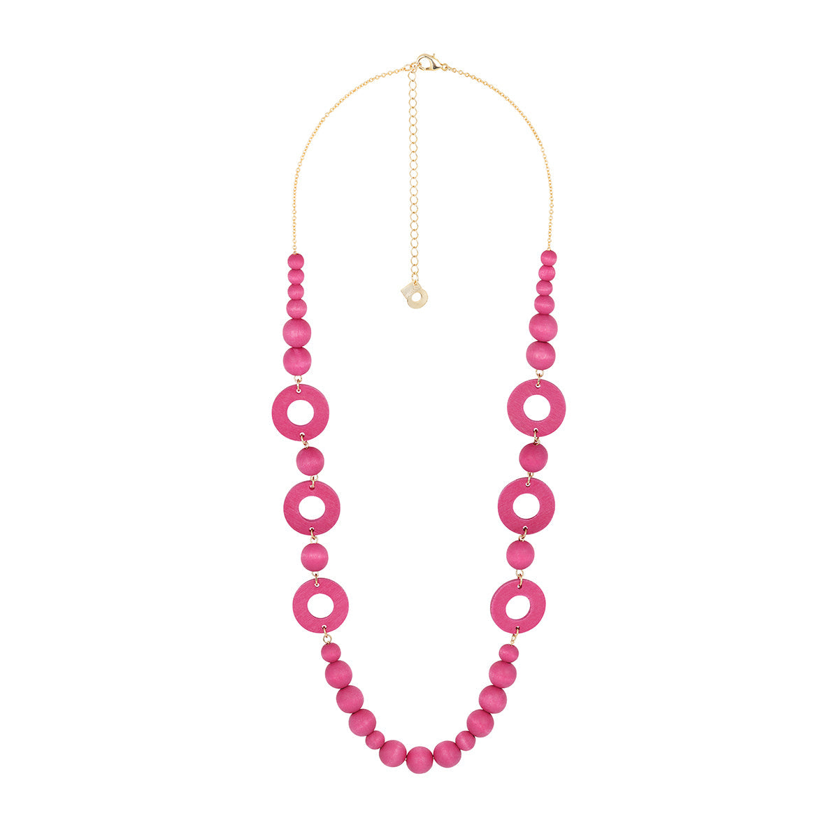 Plumeria necklace, pink