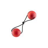 Pom pom hair tie, red