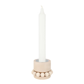 Prinsessa candleholder, varnished wood