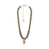 Saarni necklace, moss green