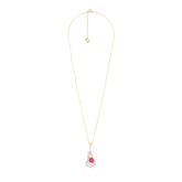 Simpukka pendant, pink/gold
