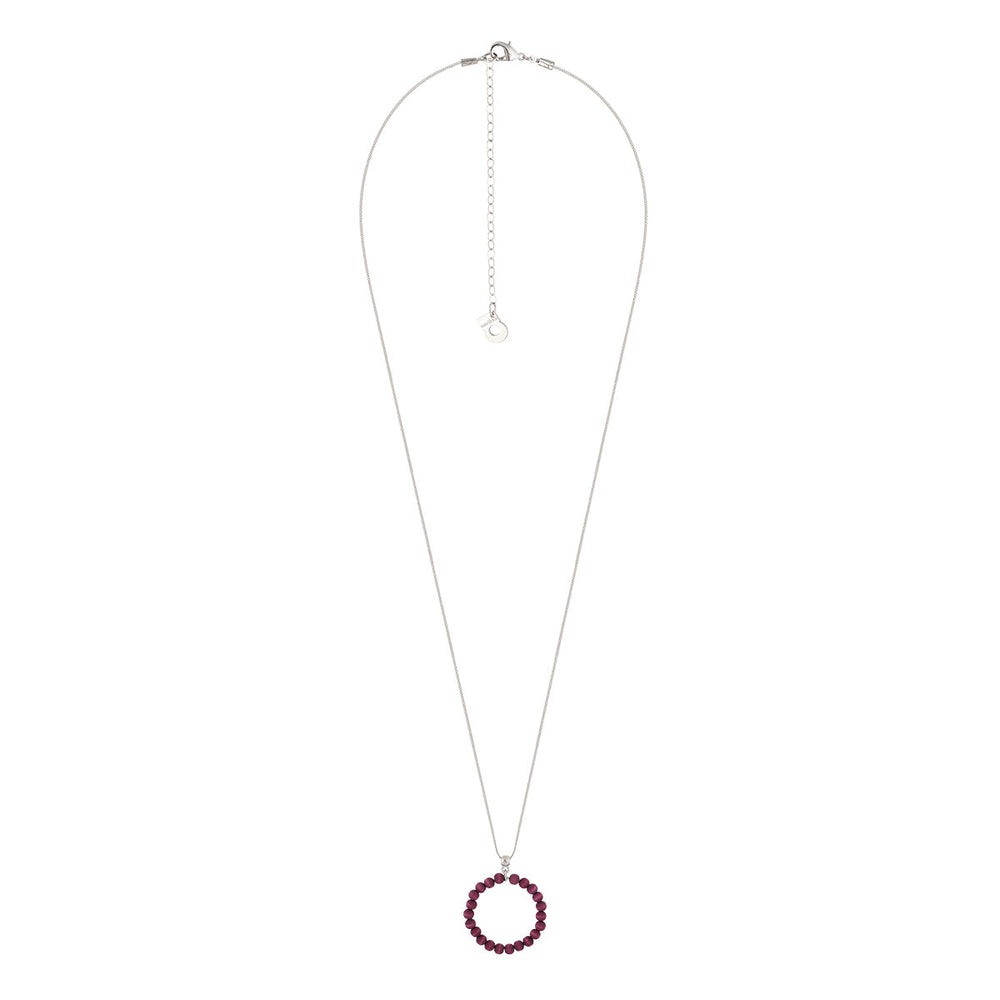 Sofia pendant, raspberry violet