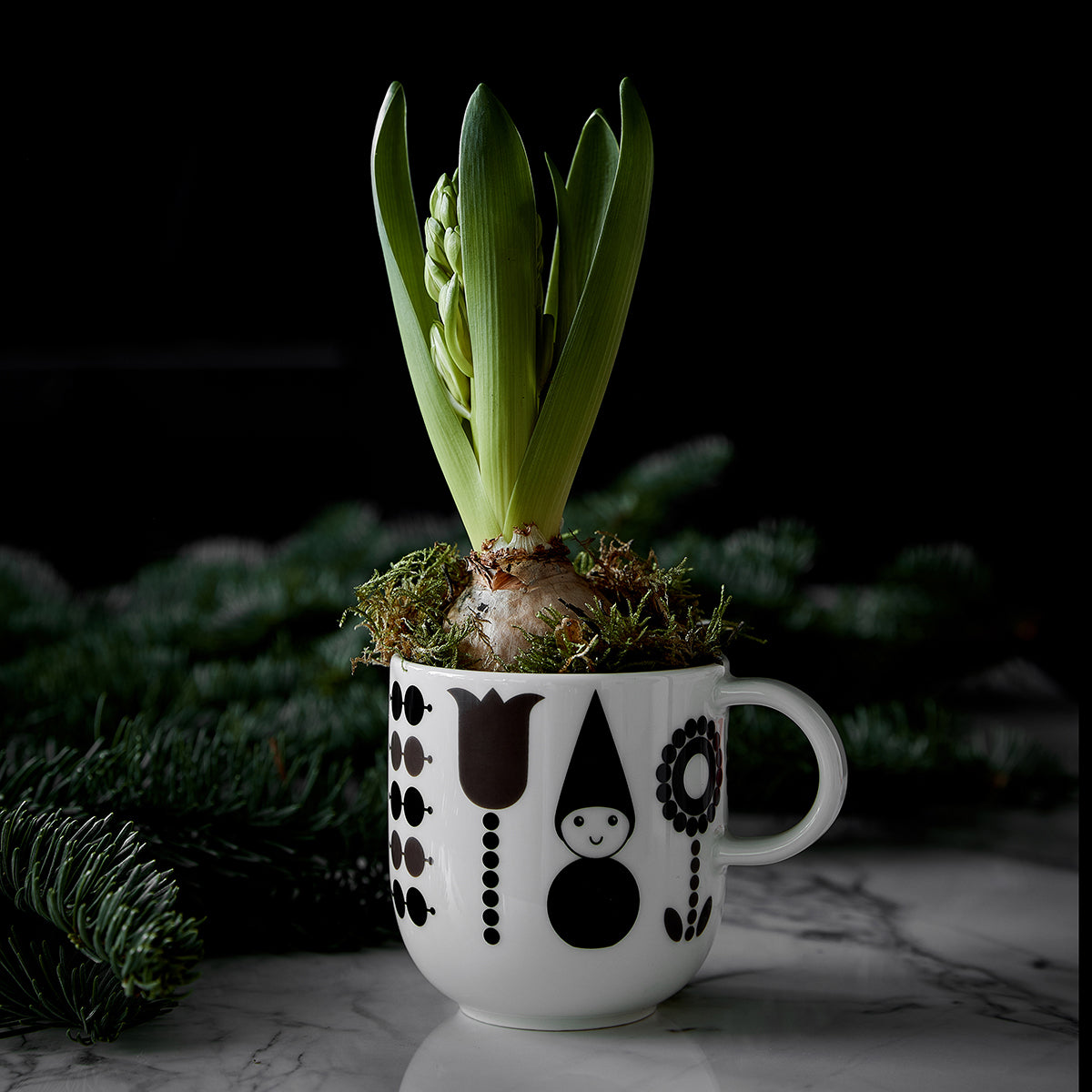 Puisto mug Elf, black, 3,5 dl