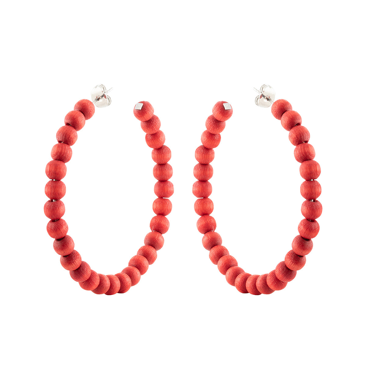 Sofia earrings, red