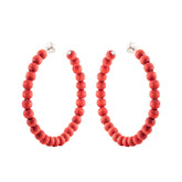 Sofia earrings, red