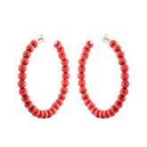 Sofia earrings, red