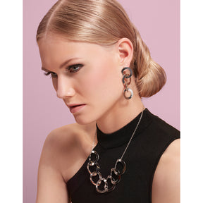 Flow necklace, silver