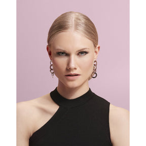 Flow earrings, silver