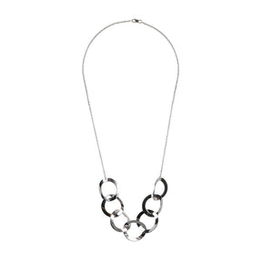 Flow necklace, silver