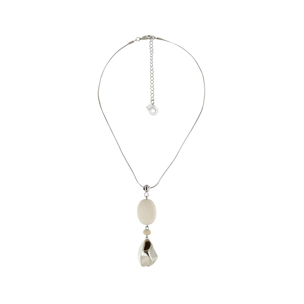 Rome necklace, white