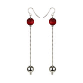 Tuuli earrings, red