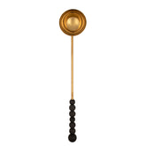 Nuppu sauna ladle, gold and black